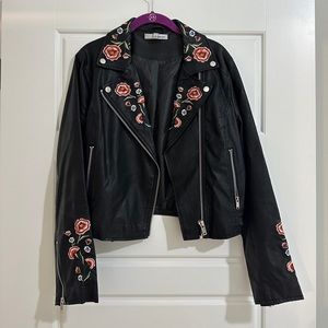WD NY Floral Moto Jacket